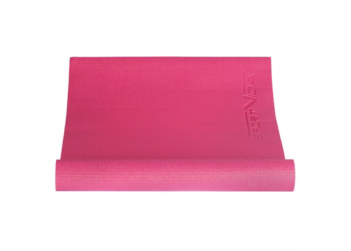 Килимок спортивний SportVida PVC 4 мм для йоги та фітнесу SV-HK0049 Pink