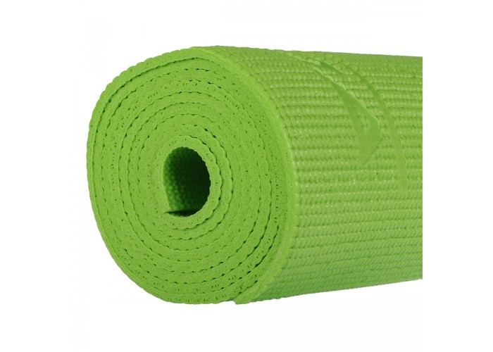 Килимок спортивний SportVida PVC 4 мм для йоги та фітнесу SV-HK0050 Green