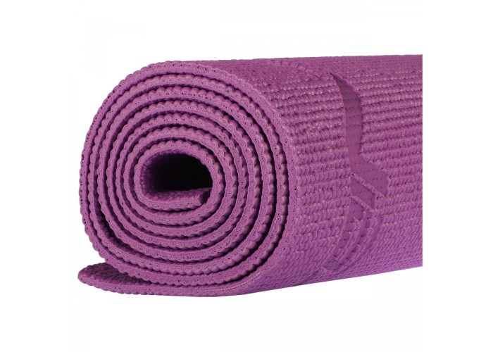 Килимок спортивний SportVida PVC 6 мм для йоги та фітнесу SV-HK0052 Violet