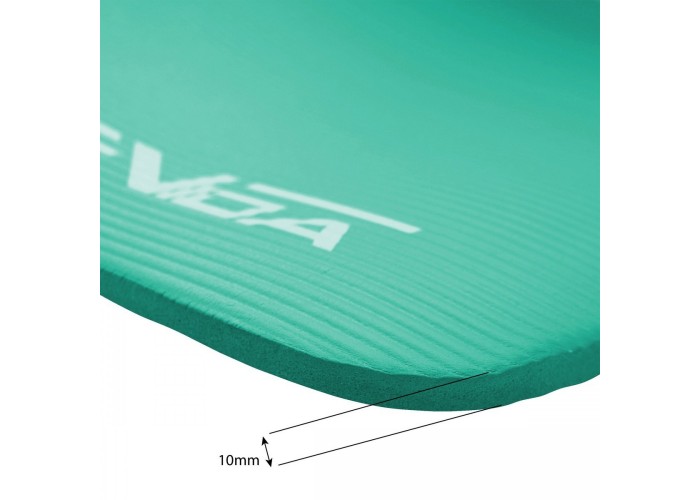 Килимок (мат) спортивний SportVida NBR 180 x 60 x 1 см для йоги та фітнесу SV-HK0067 Mint