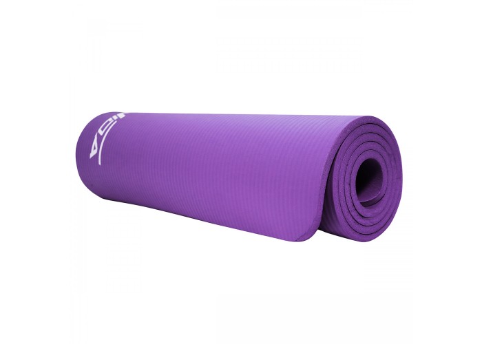 Килимок (мат) спортивний SportVida NBR 180 x 60 x 1 см для йоги та фітнесу SV-HK0068 Violet