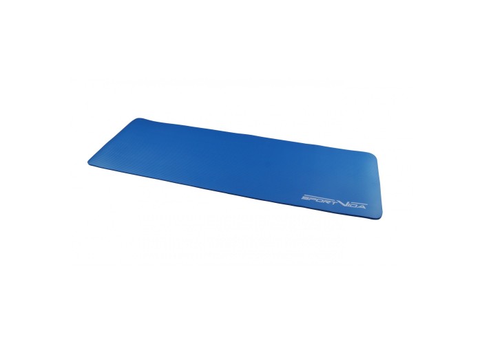 Килимок (мат) спортивний SportVida NBR 180 x 60 x 1 см для йоги та фітнесу SV-HK0069 Blue
