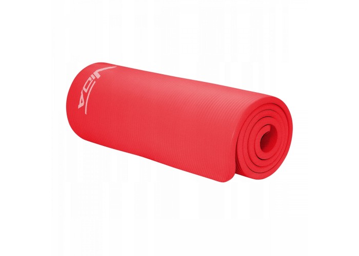 Килимок (мат) спортивний SportVida NBR 180 x 60 x 1.5 см для йоги та фітнесу SV-HK0073 Red