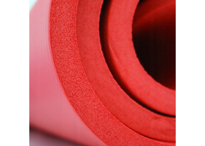 Килимок (мат) спортивний SportVida NBR 180 x 60 x 1.5 см для йоги та фітнесу SV-HK0073 Red