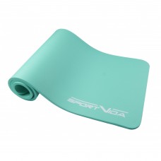 Килимок (мат) спортивний SportVida NBR 180 x 60 x 1.5 см для йоги та фітнесу SV-HK0074 Mint