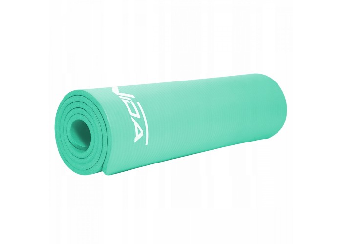 Килимок (мат) спортивний SportVida NBR 180 x 60 x 1.5 см для йоги та фітнесу SV-HK0074 Mint