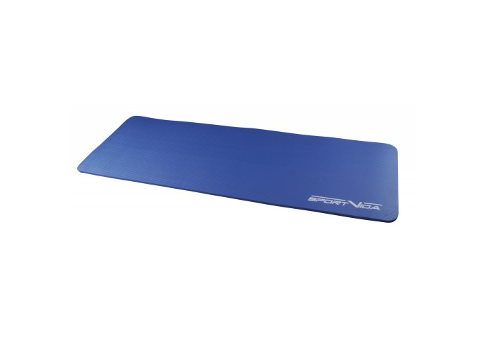 Килимок (мат) спортивний SportVida NBR 180 x 60 x 1.5 см для йоги та фітнесу SV-HK0075 Blue