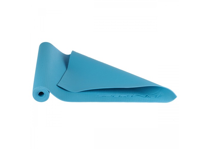 Килимок спортивний SportVida PVC 4 мм для йоги та фітнесу SV-HK0051 Blue