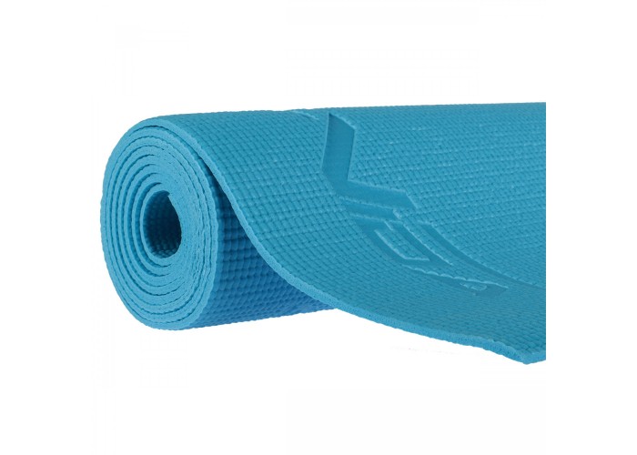 Килимок спортивний SportVida PVC 4 мм для йоги та фітнесу SV-HK0051 Blue