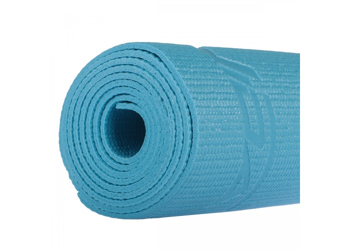 Килимок спортивний SportVida PVC 4 мм для йоги та фітнесу SV-HK0051 Blue