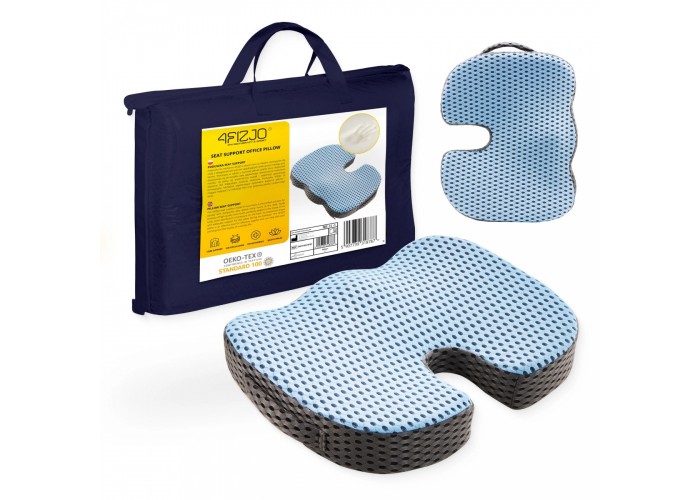 Ортопедична подушка 4FIZJO для сидіння 35 x 45 x 7 см 4FJ0531 Sky Blue