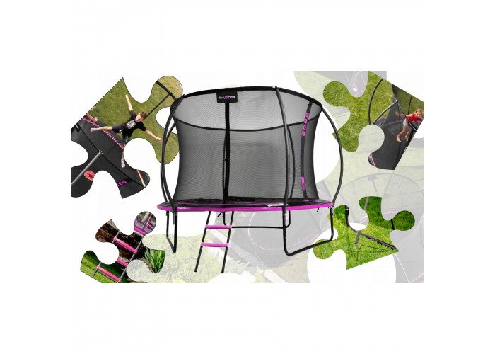 Батут із внутрішньою сіткою THUNDER Inside Ultra 16FT 490 см Black/Pink