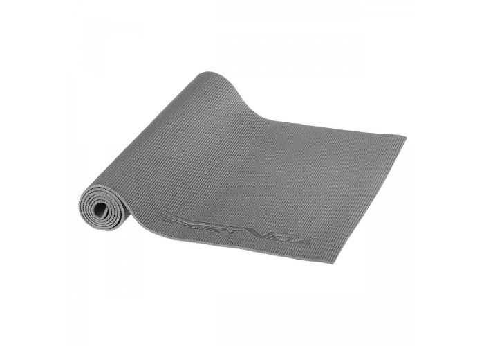 Килимок спортивний SportVida PVC 6 мм для йоги та фітнесу SV-HK0054 Grey