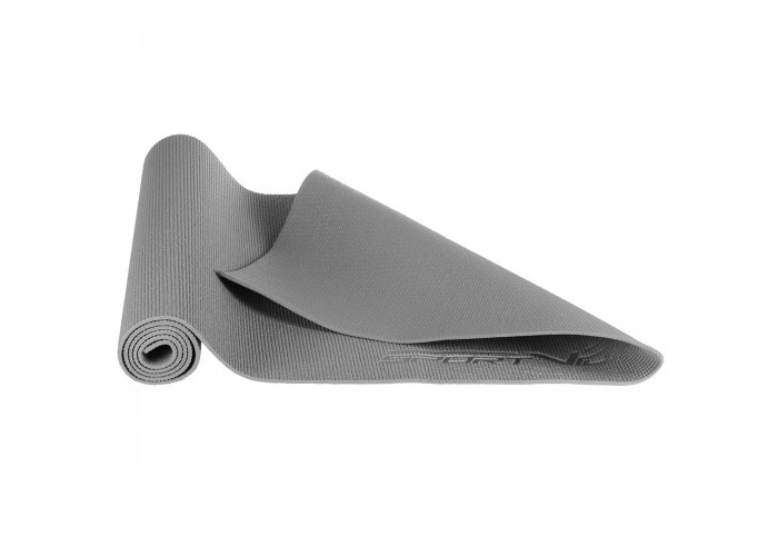 Килимок спортивний SportVida PVC 6 мм для йоги та фітнесу SV-HK0054 Grey