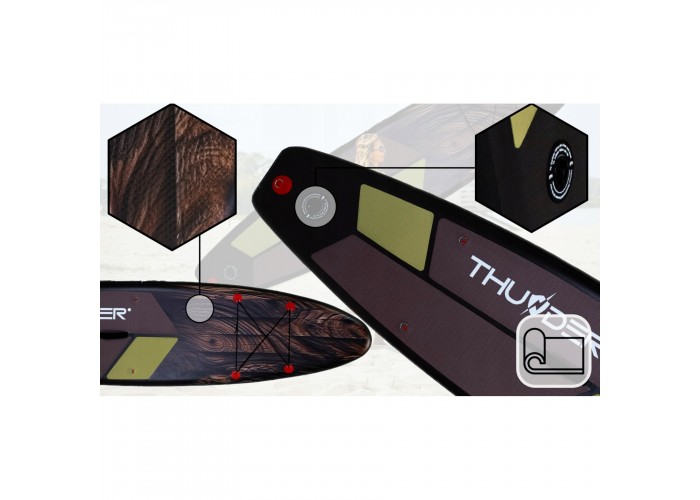 Надувна SUP дошка THUNDER Wood 320 см з веслом