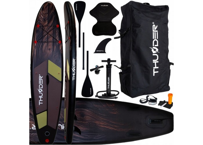 Надувна SUP дошка THUNDER Wood 320 см з веслом