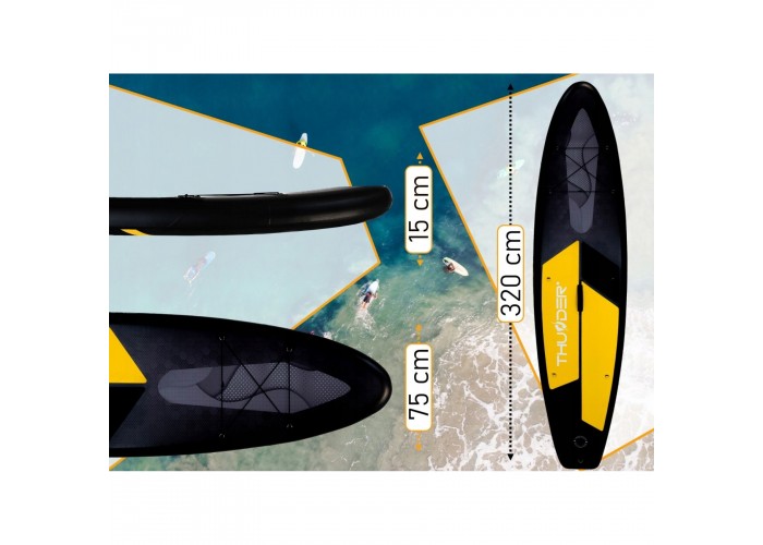 Надувна SUP дошка THUNDER Raven 320 см з веслом