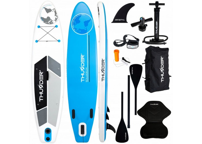 Надувна SUP дошка THUNDER Planet 320 см з веслом Blue