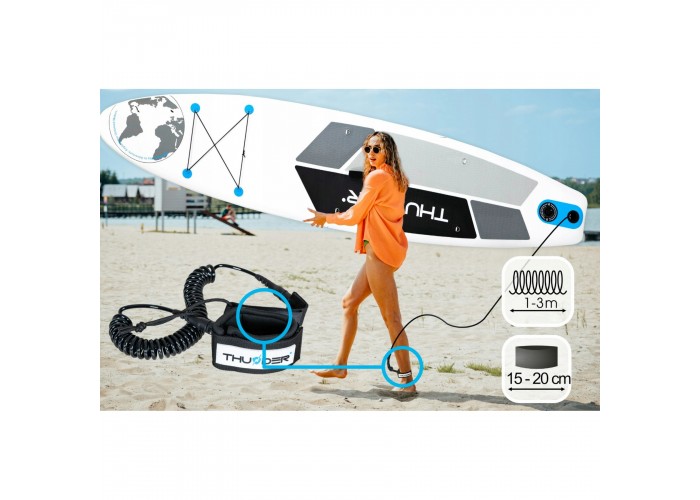 Надувна SUP дошка THUNDER Planet 320 см з веслом Blue