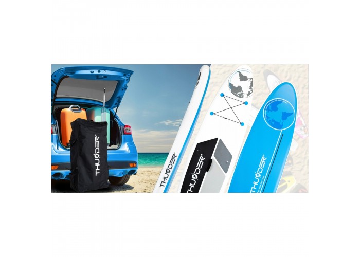 Надувна SUP дошка THUNDER Planet 320 см з веслом Blue