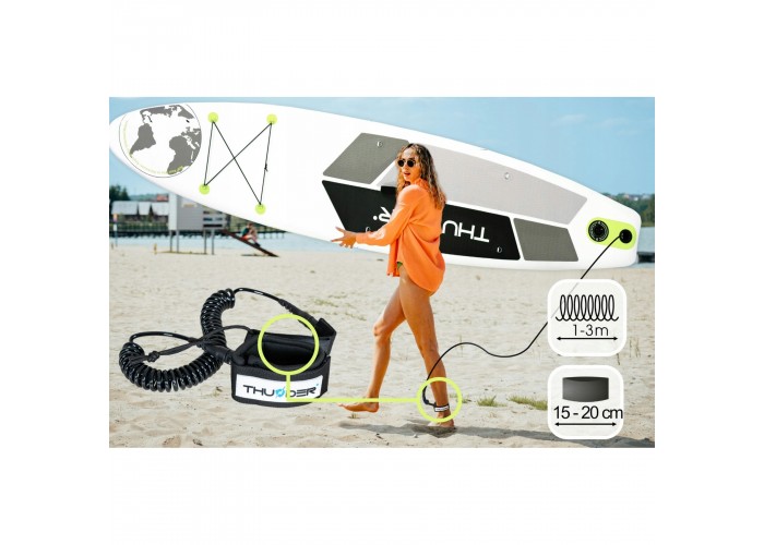 Надувна SUP дошка THUNDER Planet 320 см з веслом Lime
