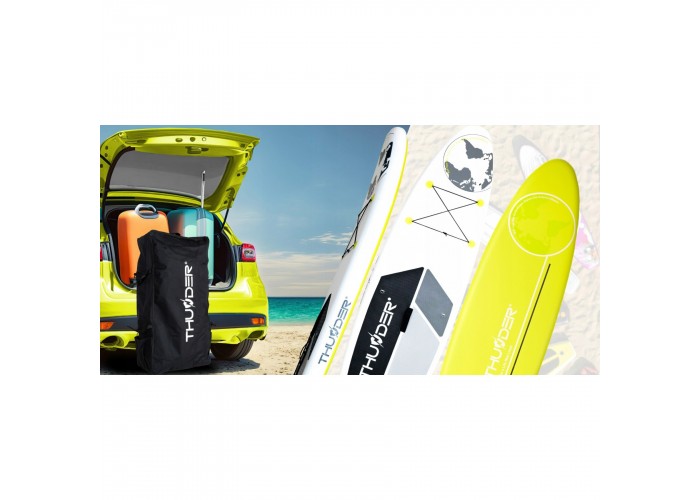 Надувна SUP дошка THUNDER Planet 320 см з веслом Lime