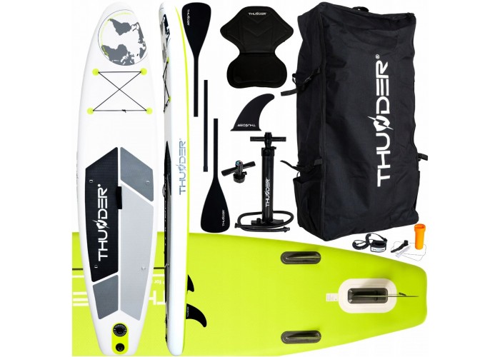 Надувна SUP дошка THUNDER Planet 320 см з веслом Lime