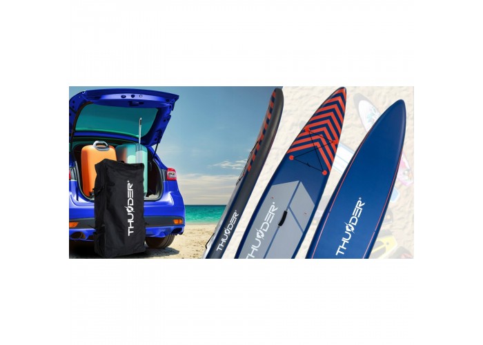 Надувна SUP дошка THUNDER Steel 365 см з веслом Red