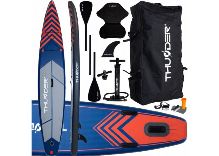 Надувна SUP дошка THUNDER Steel 365 см з веслом Red