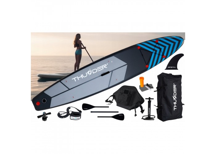 Надувна SUP дошка THUNDER Steel 365 см з веслом Blue