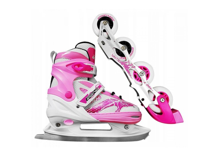 Роликові ковзани SportVida 4 в 1 SV-LG0016 Size 31-34 Pink