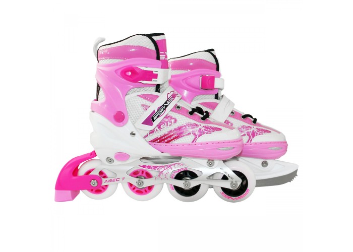 Роликові ковзани SportVida 4 в 1 SV-LG0017 Size 35-38 Pink