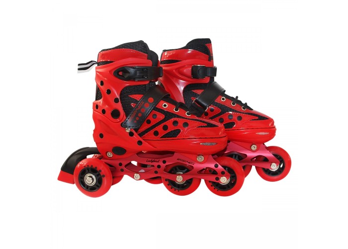 Роликові ковзани SportVida 4 в 1 SV-LG0023 Size 35-38 Red