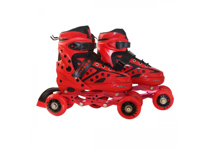 Роликові ковзани SportVida 4 в 1 SV-LG0023 Size 35-38 Red