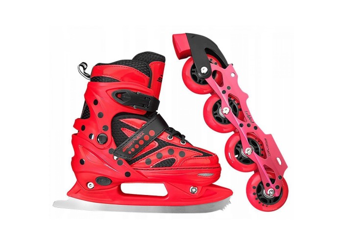 Роликові ковзани SportVida 4 в 1 SV-LG0024 Size 39-42 Red