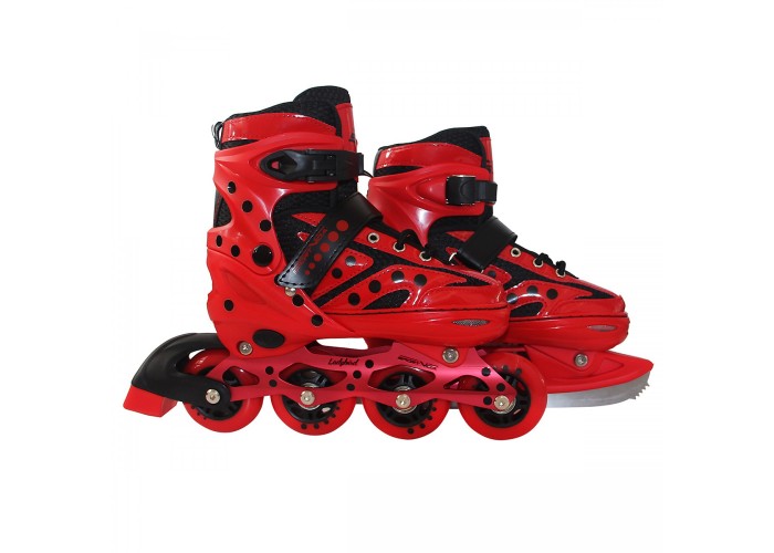 Роликові ковзани SportVida 4 в 1 SV-LG0024 Size 39-42 Red