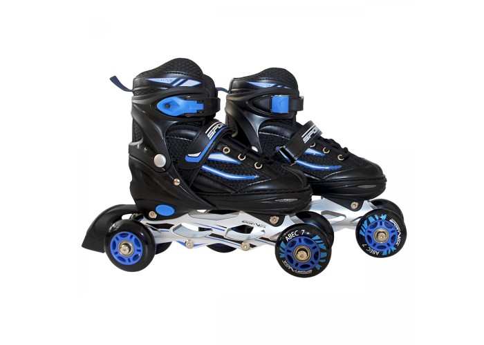 Роликові ковзани SportVida 4 в 1 SV-LG0030 Size 39-42 Black/Blue