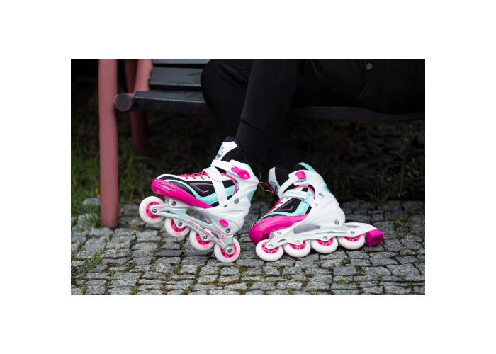 Роликові ковзани SportVida 4 в 1 SV-LG0033 Size 39-42 White/Pink/Blue