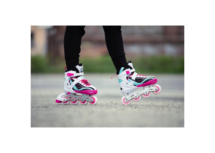 Роликові ковзани SportVida 4 в 1 SV-LG0033 Size 39-42 White/Pink/Blue
