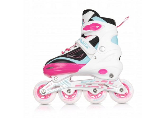 Роликові ковзани SportVida 4 в 1 SV-LG0032 Size 35-38 White/Pink/Blue