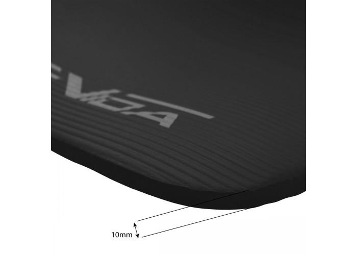 Килимок (мат) спортивний SportVida NBR 180 x 60 x 1 см для йоги та фітнесу SV-HK0166 Black