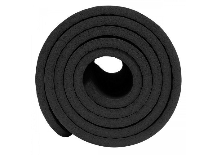 Килимок (мат) спортивний SportVida NBR 180 x 60 x 1 см для йоги та фітнесу SV-HK0166 Black