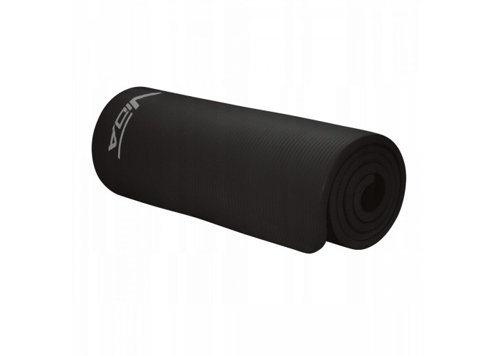 Килимок (мат) спортивний SportVida NBR 180 x 60 x 1.5 см для йоги та фітнесу SV-HK0167 Black