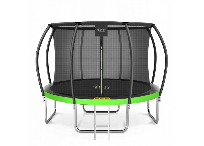 Батут із внутрішньою сіткою 4FIZJO Premium 12FT 374 см 4FJ0605 Black/Green
