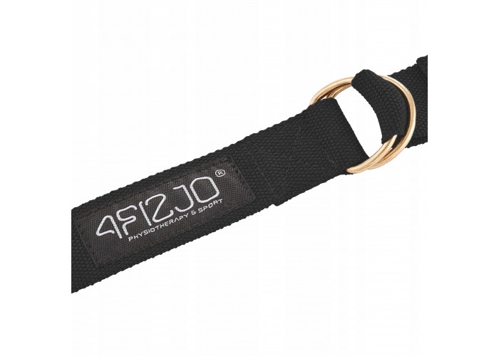 Ремінь для йоги 4FIZJO 300 см 4FJ0524 Black
