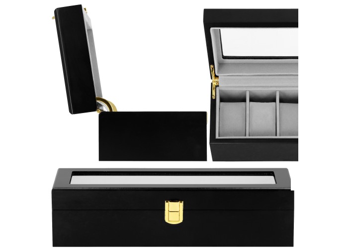 Скринька (органайзер) для зберігання годинників Springos 31.5 x 11 x 8 см HA1065
