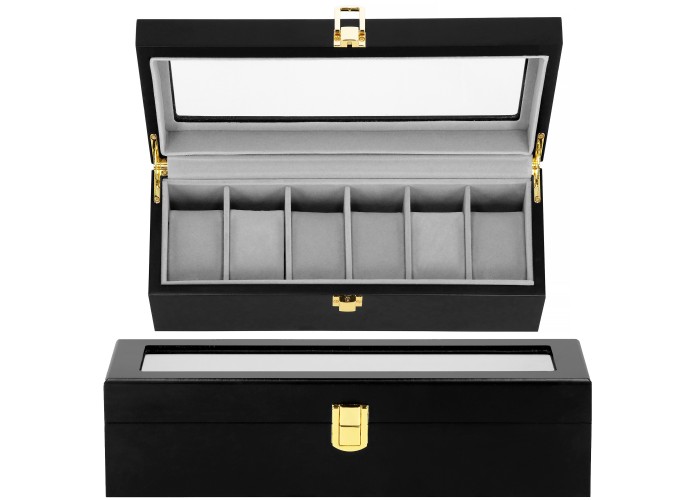 Скринька (органайзер) для зберігання годинників Springos 31.5 x 11 x 8 см HA1065