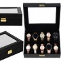 Скринька (органайзер) для зберігання годинників Springos 25 x 20 x 8 см HA1057