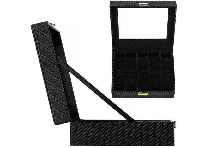Скринька (органайзер) для зберігання годинників Springos 25 x 20 x 8 см HA1057