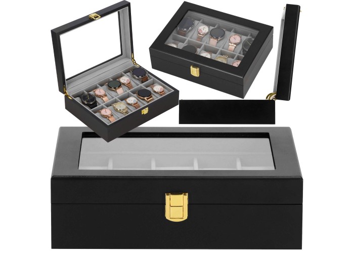 Скринька (органайзер) для зберігання годинників Springos 26.5 x 20 x 8 см HA1066